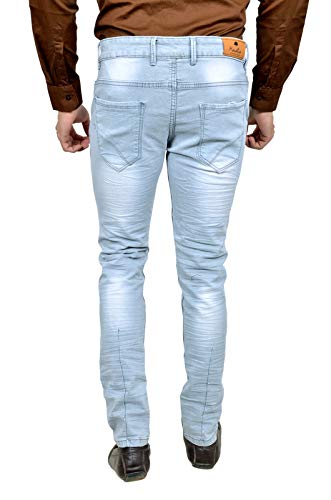 Image of Men's Slim Fit Jeans (newmoudlin mikadojeansgrey 30 Grey 30)