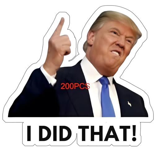 Image of 200pcs Trump I Did that Stickers Gas Pump Stickers Decal, Donald Trump Merchandise, Anti-Trump Stickers