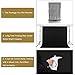 UTEBIT Black Backdrop 8x8ft Photo Cloth Photography Backgrounds 2.5X2.5M Polyester Backdrops Screen for Photoshoot, Studio, Video and Televison (Stand Not Include)