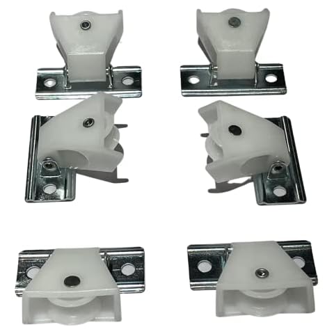 Amazing Drapery Hardware Six (6) Small Cord Pulleys for Roman and Pleated Shades Cover