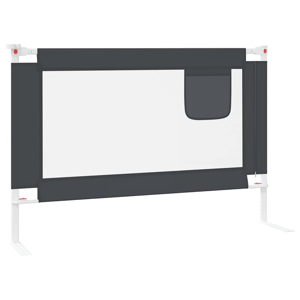Generisch Kleinkind-Bettschutzgitter Dunkelgrau 100x25 cm Stoff,Baby & Kleinkind,Babysicherheit,Baby-Bettschutzgitter,10226