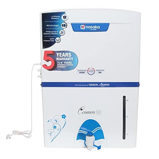 Nasaka Cosmos S1 11 L RO + UV Water Purifier (White)