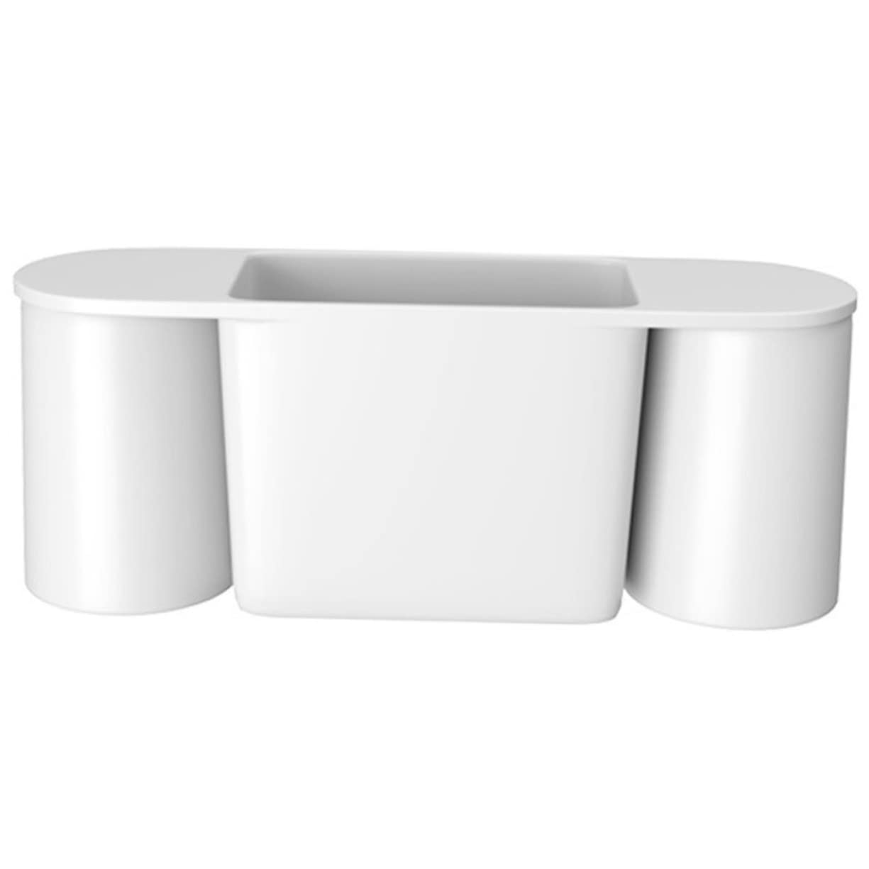 Amosfun Porta Spazzolino Da Denti Organizer Magnetico Da Parete Robusto E Facile Da Pulire Per Il Bagno