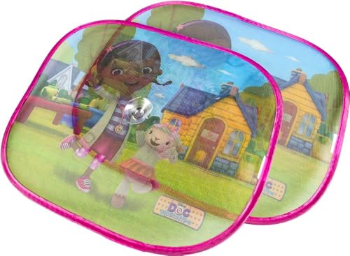 Coppia Tendine Parasole Laterali Auto Dott.Ssa Peluche Universali 44X35Cm Bambine - 2