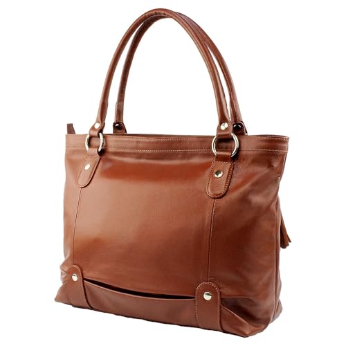 Bolsa Feminina AMARÍLIS em Couro (Pinhão)