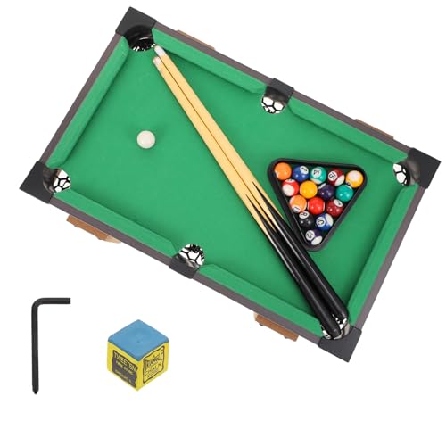 Veemoon Mesa de Billar Infantil Grande 69 Cm, Juego de Billar de Interior para 2 Jugadores, Bolas y Tacos Adaptados, Mesa Sólida y Ligera 2.18 Kg, Juguete Educativo y Divertido Familia