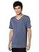 Lucky Brand Men's Venice Burnout V-Neck Tee Shirt, American Navy, XL
