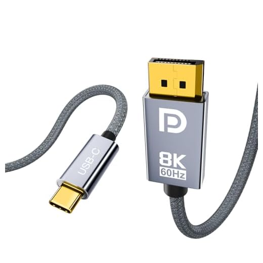 AGFINEST 10ft USB C to DisplayPort 1.4 Cable, 8K@60Hz 4K@144Hz 2K@240Hz, Thunderbolt 3/4 Compatible Video Cord for MacBook Pro, Mac mini, iPad Pro, iPhone 16/15, Dell XPS, Monitor