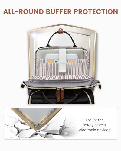 Image of LOVEVOOK Laptop Backpack for Women, 17.3'' Waterproof Nurse Bag Teacher Work Backpack Purse for Women, Travel Computer Backpack for College Office Business Ladies