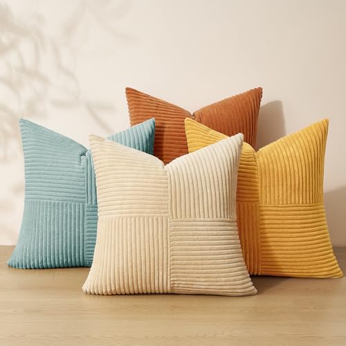 Topfinel Decorative Blue Throw Pillow Covers...