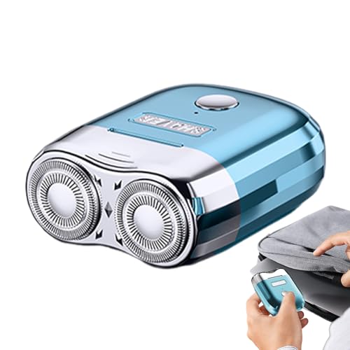 Rasoio elettrico da uomo – Tagliabordi elettrico per uomo | Ricaricabile senza cavo uso umido e rasoio da barba compatto per una rasatura