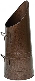 Parasene Heavy Duty Anthracite 23" Coal Hod, Bucket Scuttle Black Bronze Galvanised High Quality for Fireplace Fire Side (Silver(Galvanized))