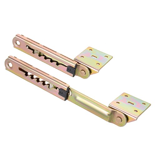 Sourcingmap 1 Pair 5 Gear Sofa Bed Headrest Adjustable Angle Mechanism Hinge, 5 Gear #1, 5 Position with Angle Bracket - Image 3