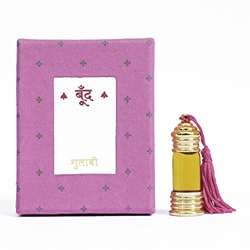 Image of Boond Fragrances Gulabi (Kannauj Rose) | Pure & Enchanting Fragrance of Kannauj Rose | GI Tagged | Unisex Organic Perfume-6ml