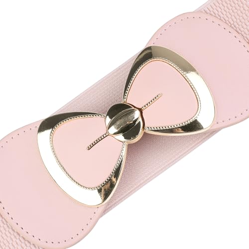 Women's Belt Bow Buckle Elastic Waist Seal Belts Fashion Versatile for Dresses Blouse2