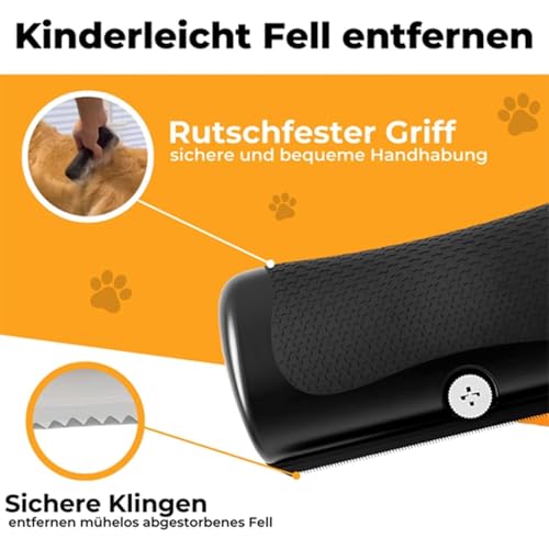 Fellwunder Bürste 2025 Neu: Deshedding-Bürste Mit Komfortgriff Für Hunde & Katzen (1 Stück)