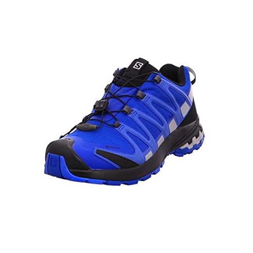 Salomon XA PRO 3D v8 GTX herrskor med 3D Advanced Chassi för trailrunning, Turkisk hav svart pärla blå, 40 EU