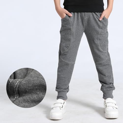 Kids Boys Joggers Athletic Pants Sweatpants with Pockets Casual Cargo Pants for Sports Outdoor School Uniform3