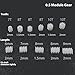 BELTXTROPHE 10pcs 0.5 Module Plastic Worm Gear 0.5M 6mm Diameter 6mm 7mm 8mm 9mm Length Worm Rod 1mm 1.5mm 2mm Tight Fit Hole Industry(6x8x1.5mm)