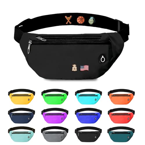 Fanny Pack for Women Men,Crossbody Water Resistant Sports Waist Bag Pack