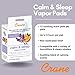 Crane Natural Lavender Orange Humidifier Pads with Calming Vapor, Universal Fit for Humidifiers and Inhalers, 12 Count