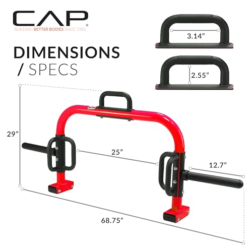 CAP Barbell Olympic Hex Bar, Trap Bar, Shrug Bar, Deadlift Bar With Combo Grips, Chrome - New Version : Buy Online At Best Price In KSA - Souq Is Now