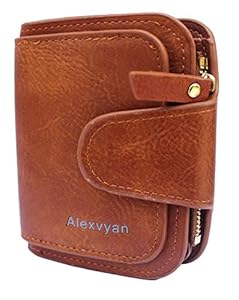 Alexvyan Brown Faux Leather Womens Wallet