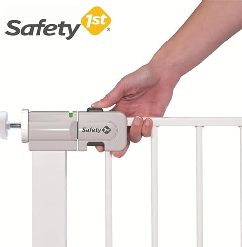Safety 1st Easy Close Metal 14cm Gittererweiterung, kein Bohren, leicht montierbare Erweiterung zu Türschutzgitter, Erweiterung für Treppenschutzgitter ohne Bohren für Babygitter, Weiß