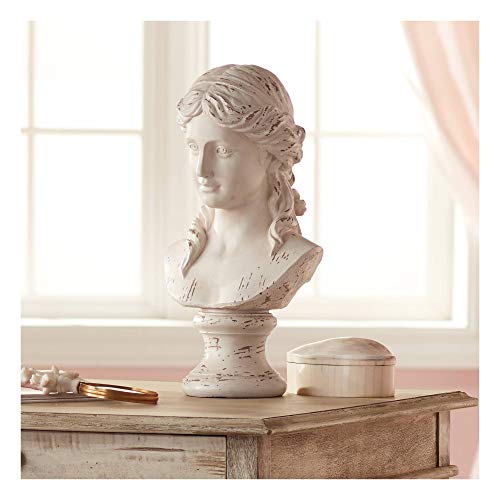 Kensington Hill Classic Greek 17 1/2" High Antique White Bust Sculpture