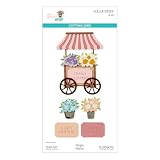 Spellbinders S6-253 Flower Cart Etched Dies from The Simple Vintage Flower Shoppe Collection with Simple Stories