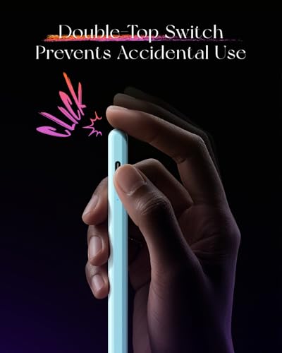 Image of JAMJAKE Stylus for Apple iPad Pencil 5X Faster Charge, Pencil for Apple iPad Compatible with iPad 6-11th Gen, iPad Air 3-5 /M2 /M3, iPad mini 5 /6, iPad Pro 11 inch /12.9 inch /M4, Double Tap Turn On /Off - Blue