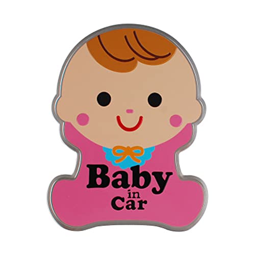 Image of YSY Baby in Car Stickers 3D Stickers Sign Metal Flag Emblem, 3D Car Kids on Board car Sticker 4.64 * 3.54in (Bady in car)