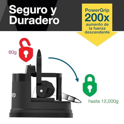 Miniatura 3 de Anysharp Afilador De Cuchillos, Seguridad Sin Manos, Ventosa, Afila Con Seguridad Todos Los Cuchillos De Cocina, Ideal Para Acero Endurecido Y Dentados, El Mejor Del Mundo, Compacto, Negro