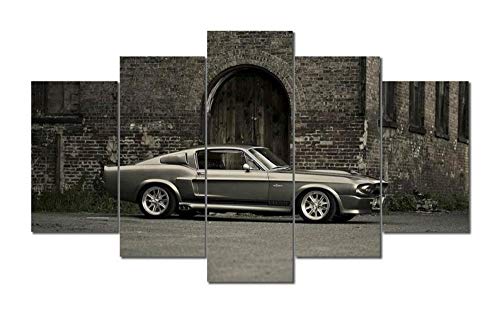 Toile Mustang Shelby GT 500 impression sur toile 5 pieces tableau mural