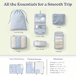 Vandel Compression Packing Cubes for Women, Set with Hanging Toiletry Bag - Image 4