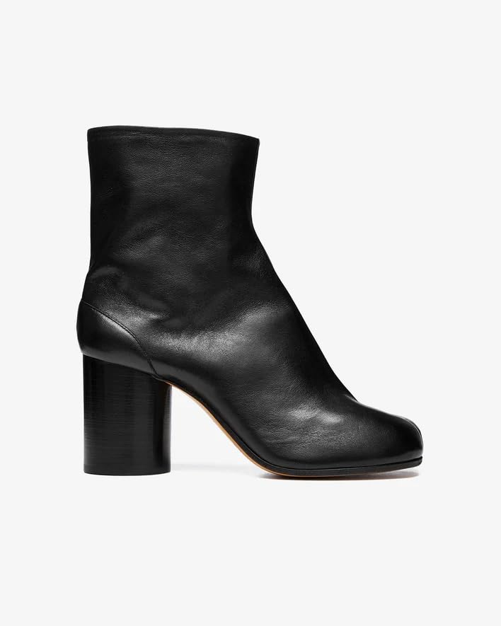 Beauty Cry Womens Tabi Boots Chunky Split Toe Ankle Leather Booties For Party Night Club Daily2