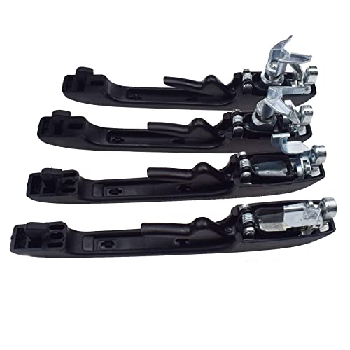 BBWUQIU Car Outer Handle Compatible With Vw For Golf For MK1 For MK2 1981 1982 1983 1984 1985 1986 1987 1988-1991 Door Handles Lock Keys Outside 191837205A 191837206A(Front Rear 4pcs)