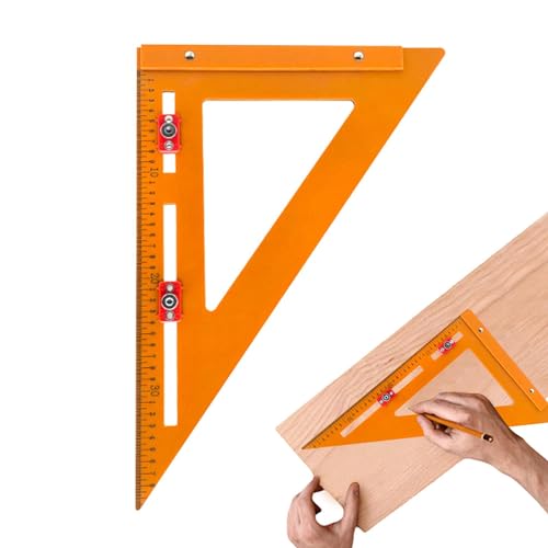 Règle de marquage triangulaire pour ingénieur menuisier et traçage bois