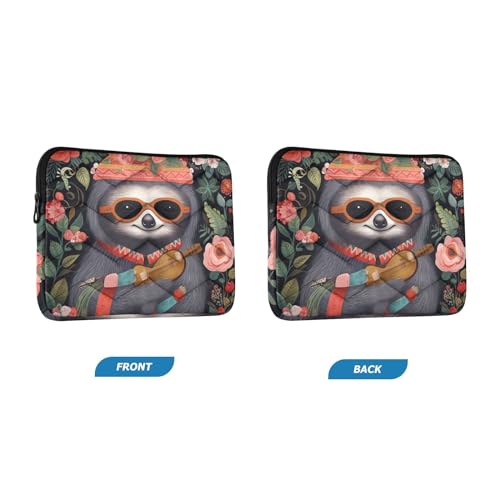 Funda para portátil de 13-14 pulgadas con diseño floral impermeable miniatura 2