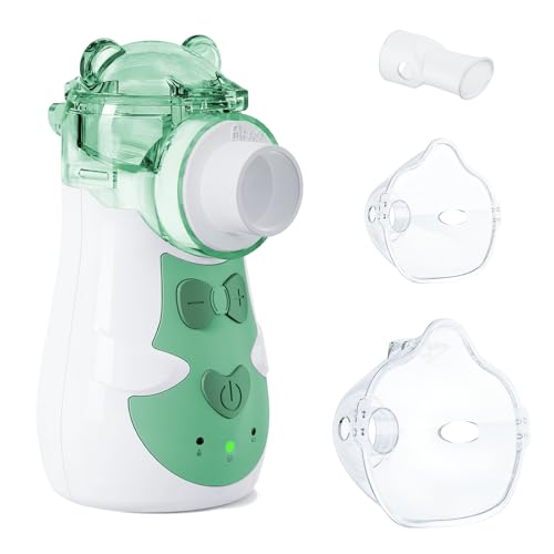 AEKREY Nébulisateur Portable Inhalateur Électrique pour Enfants et Adultes, Silencieux,