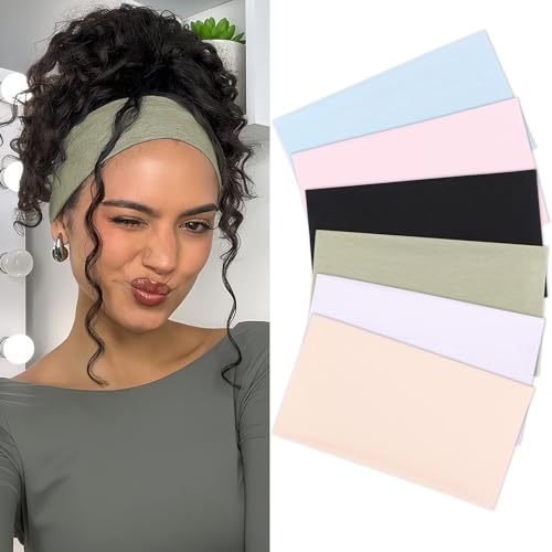 Bandeaux larges pour femme accessoires cheveux extensibles style bohème pour le sport