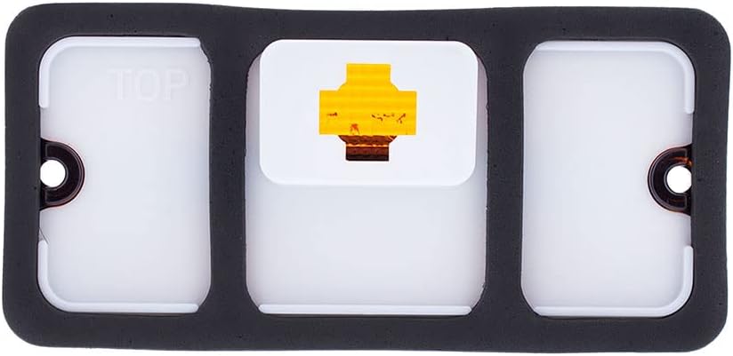 United Pacific C687202 Deluxe Side Marker Light w/Stainless Steel Trimming for 1968-72 Chevy and GMC Trucks, Truck Side Marker Light - ONE Unit