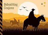 Photo Gallery babysitting coupons: western cowboy horse sunset landscape art - orange brown yellow theme / 50 vouchers / gift book for grandparents - grandma - grandpa - new mom baby shower / cute card alternative Photo Gallery babysitting coupons: western cowboy horse sunset landscape art - orange brown yellow theme / 50 vouchers / gift book for grandparents - grandma - grandpa - new mom baby shower / cute card alternative