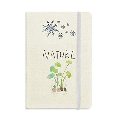 Carnet de notes épais avec flocons de neige, papier de création 120g et couverture rigide