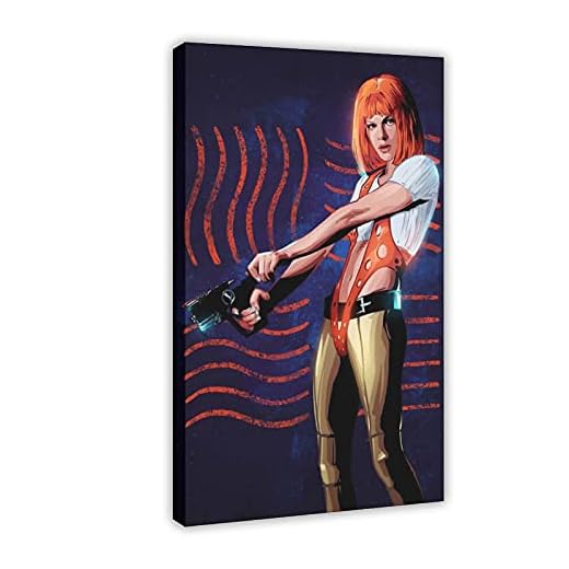 Femte elementet affischer retro klassisk filmduk väggkonst dekor tryck bildmålningar för vardagsrum sovrum dekoration ram: 60 × 90 cm (24 × 36 tum)