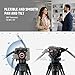 NEEWER Video Tripod with Fluid Head, Heavy Duty Aluminum Compact Portable Camera Tripod Stand for DSLR Camcorder Compatible with DJI Gimbals Compatible with Manfrotto QR Plates, Max Load 13.2 lb, TP73