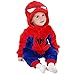 Enfant Combinaison Bébé Grenouillère avec Capuche Unisexe Pyjama Barboteuses Salopette Rompers One Piece (Spiderman,90cm)