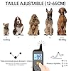 IHPUKIDI Collier de Dressage pour Chien avec Télécommande, 3 Modes (Bip, Vibration, Choc), Portée 1000m, Étanche IP67, Réglable 12-65cm, Recharge Rapide, Idéal pour Entraînement Extérieur et Intérieur