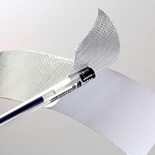 Reinforced Aluminium Foil Adhesive Tape, 50mm x 50 Meter Heat Resistant Aluminium Sealing Tape Insulation Tape - Glass Scrim Reinforced - for HVAC Repair, Ducts, Insulation, Dryers and More, TKD5022