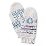 Smartwool Herren Hudson Trail Nordic Mitten Handschuhe Grau/Weiß One Size